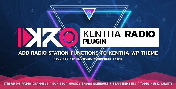 KenthaRadio – Addon for Kentha Music WordPress To Add Radio Station and Schedule Functionality